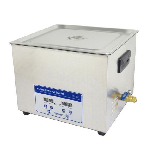 Stainless Steel 15Liter Industry Heated Ultrasonic Cleaner Lab Glassware w/Timer