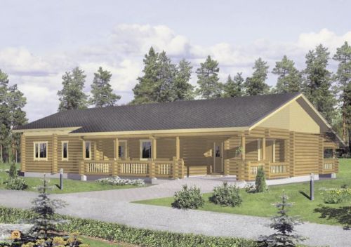 Scandinavian Log Homes for Sale - Aakenus, Made with Laminated Logs