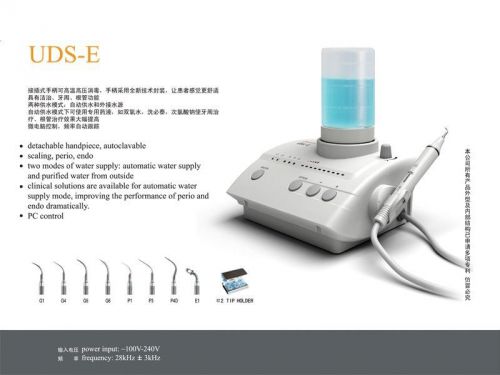 Woodpecker Ultrasonic Pizeo Scaler UDS-E EMS Compatible FDA/CE 220V kla
