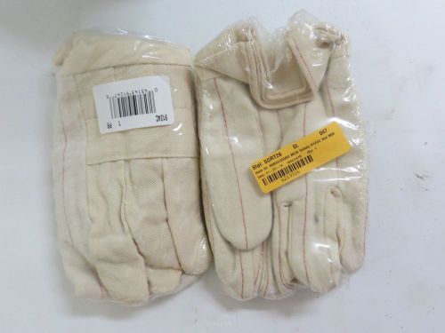 Mcr safety 9124c hot mills cotton regular weight men&#039;s gloves - large - 2 pairs for sale