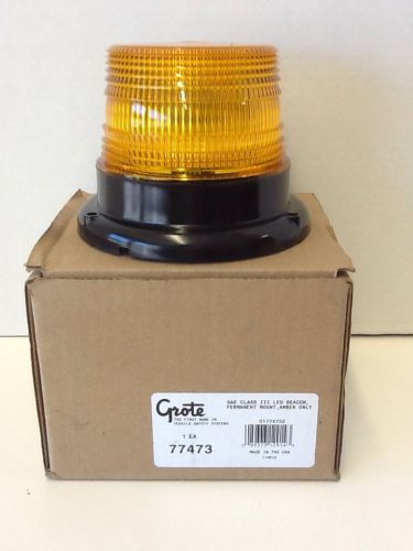 Grote 77473 mini strobe light, yellow, permanent, led beacon for sale