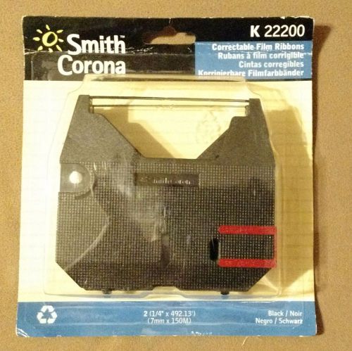 Smith-Corona K22200 correctable film ribbons (2) NIB black 1/4&#034;x492.13&#039;