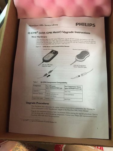 Lot of (4)  Philips Q-CPR Enhanced  Meters with Cable