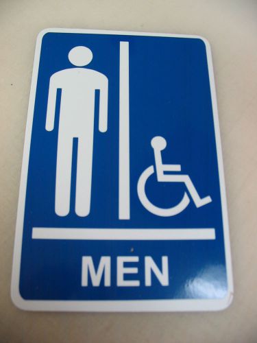Men handicap batheroom - osha ada safety sign 6&#034; x 9&#034; for sale