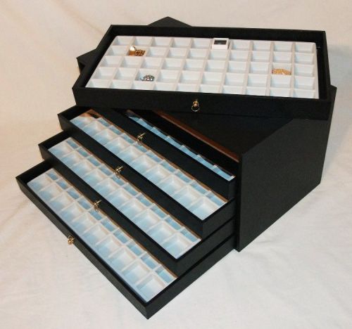5 Drawer Multipurpose Storage Case 250 Compartments White Inserts