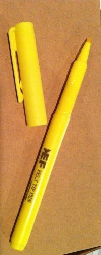 Fine point yellow felt tip pens (pack of 12) for sale