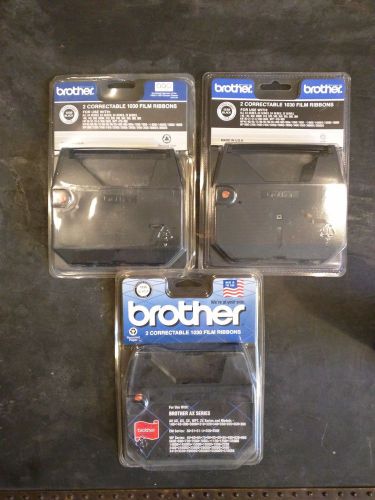Lot of 2 Packs Brother 1230 Black Correctable Ribbon 1030 Genuine AX Series New