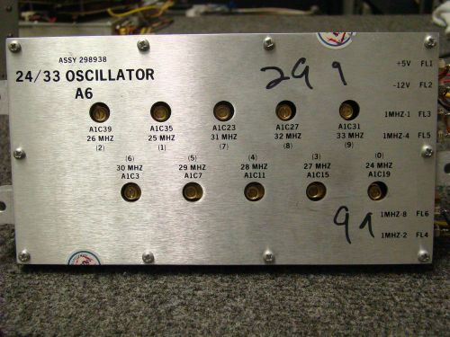 Eaton 380KII Synthesized Signal Generator 24/33 Oscillator A6 ASSY 298398