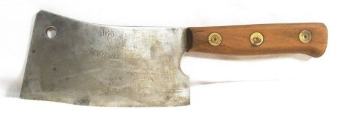 Antique german chefs meat cleaver gusstahl guss stahl camp knife tool chopper for sale