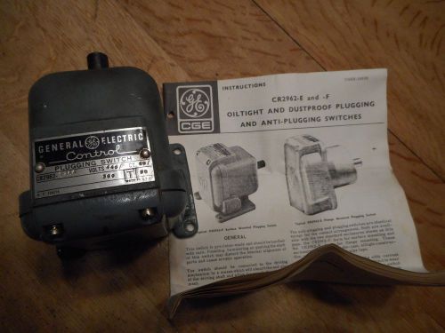 GE plugging switch cr2962 440 volt
