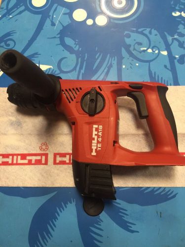 HILTI TE 4-A18,  18v  CORDLESS ROTARY HAMMER DRILL TOOL ONLY