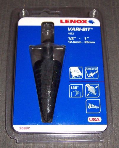 Lenox 30882 VB2 1/2&#034; - 1&#034; Vari-Bit Step Bit With 3/8&#034; Shank - Made in USA