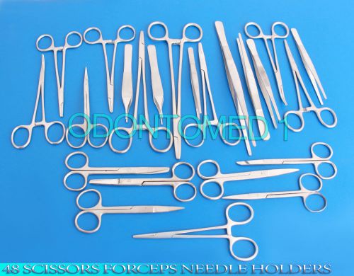 48 SCISSORS FORCEPS NEEDLE HOLDERS SURGICAL INSTRUMENTS