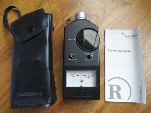 Radio Shack Sound Level Meter 33-2050, Tested Works, With Case &amp; Instructions