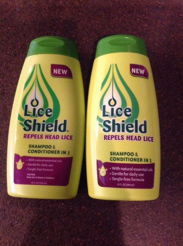 Lice shield shampoo and conditioner in 1, 10 ounce (pack of 2) for sale