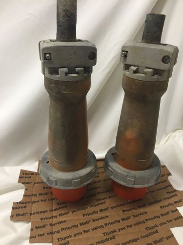 Lot of Two HUBBELL 4100P12W GENERATOR PLUG HBL4100P12W 100A 125V/250V 3P