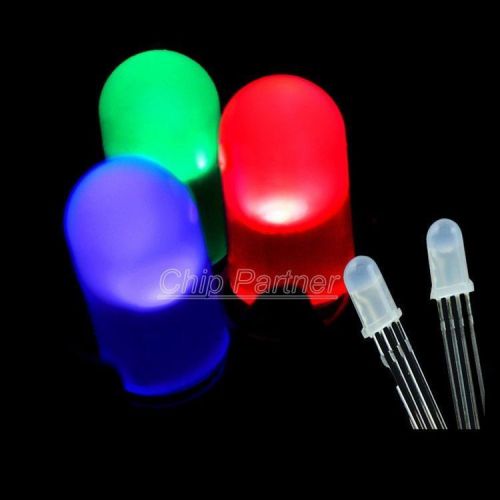 600pcs red green blue  5mm 4 pin rgb diffused common anode led for sale