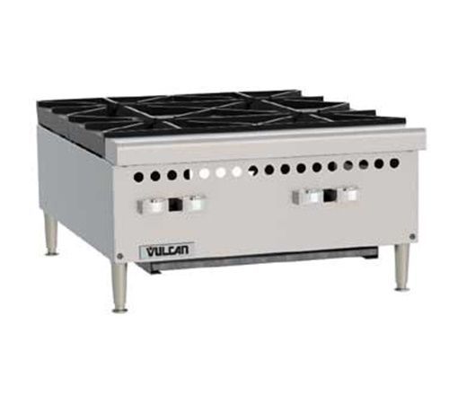 Vulcan vcrh24 hotplate gas countertop 24&#034; (4) 25,000 btu open burners for sale