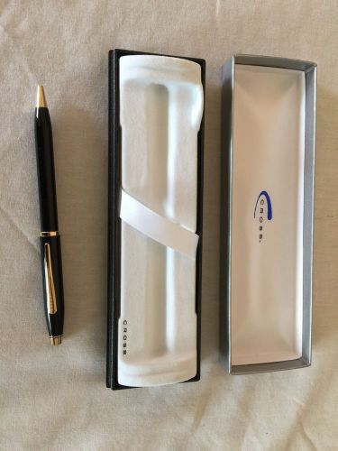 Cross Century II Ballpoint Pen Black Lacquer/23K Gold Plate