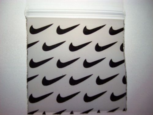 200 - Nike Printed Reclosable Baggies - 2&#034; w X 2&#034; h - 2.5 Mils Thick