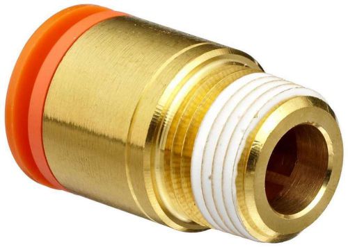 Smc kq2s13-36as brass push-to-connect tube fitting with sealant, hex socket head for sale