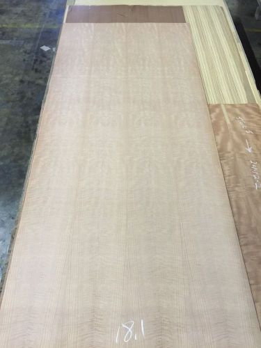 Wood Veneer Figured Makore 36x84 1 Piece 10Mil Paper Backed &#034;EXOTIC&#034; M500 18