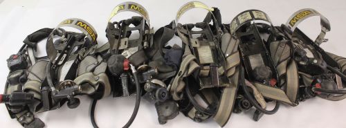 Lot 5 MSA Ultralite MMR SCBA Air Pack Airmask Harness Fire Dept