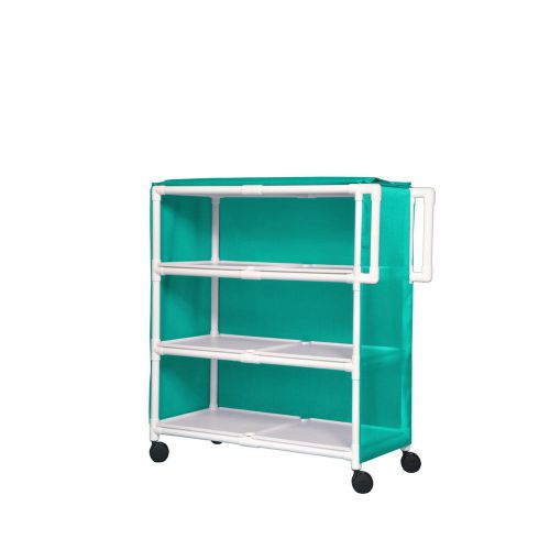Jumbo linen cart - three shelves mesh laguna                     1 ea for sale