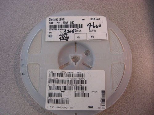 Reel of PCB Components MFG No: RK73B2BTTD2R7J Qty on Reel: 4600