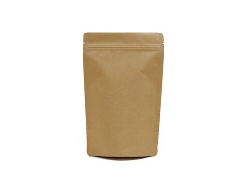 Kraft Stand Up Pouch Zipper Bags sealable Zip Closure Paper  150x230mm _10pcs