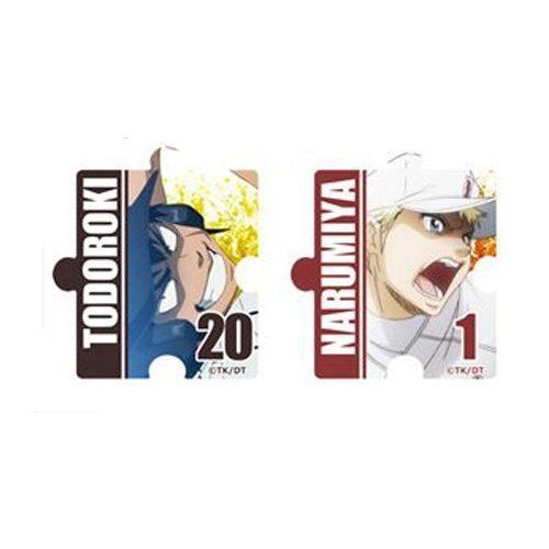 Magnet Daiya no Ace Narumiya Mei Todoroki Raichi Canaria Magnet Set Japan