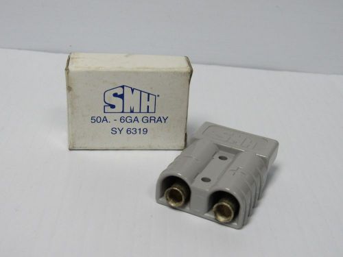 NEW SMH GRAY DC POWER CONNECT CONNECTOR  SY 6319 SY6319 50 AMP A 50A 600V 6GA