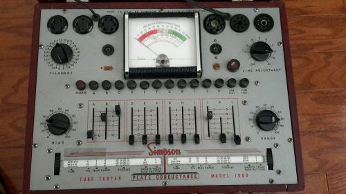 Vintage Simpson plate conductance  model 1000 vacuum tube tester