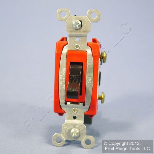 Pass &amp; Seymour Brown HARD USE Toggle Light Switch 20A CSB20AC1