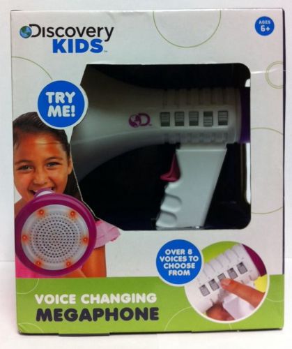 New Discovery Kids Voice Changing Megaphone - Purple Trim Boys &amp; Girls 6+ B4