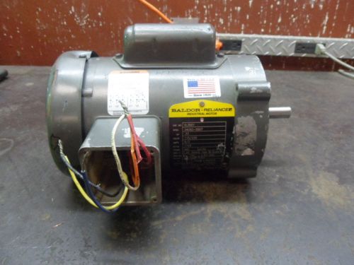 BALDOR RELIANCE .33 HP MOTOR #6155756J FR:56C 115/230V RPM:1725 PH:1 USED