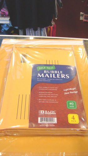 24 Pack X 4  Bubble 6&#034;x 9.25&#034;Mailers Size # 0 With Peel &amp; Seal Bubble Mailer