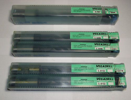 Vega coolant through hss drills (15.5mm, 16.5mm, 18mm) for sale