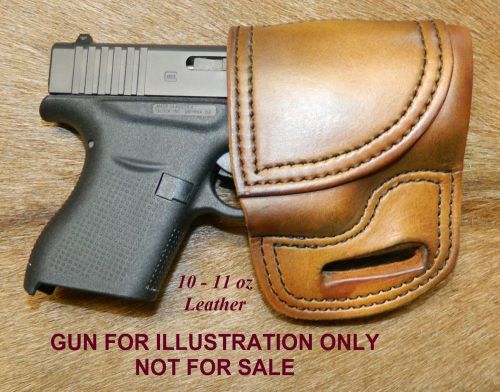 Gary c&#039;s avenger owb &#034;xh&#034; holster for the glock  43  9mm    heavy leather for sale