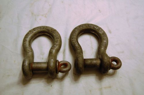 Pair of Crosby 9-1/2 Ton Shackles