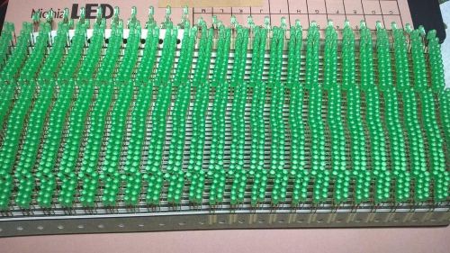 MF119 Lot of 1751 pcs Nichia NSPG346BST Green LED Oval Diffused  Radial