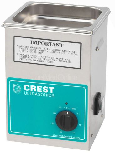 Crest 0.5Gal Powersonic Benchtop Ultrasonic Cleaner w/Mechanical Timer, CP200T