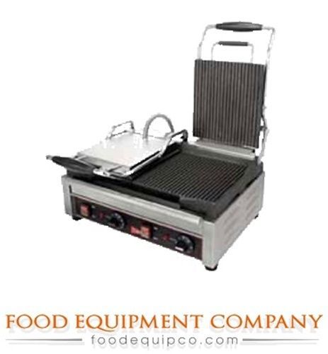 Grindmaster SG2LG Panini/Sandwich Grill Double with grooved surface