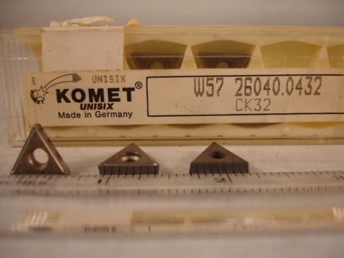 W57 26040.0432 CK32 KOMET CERMET  Inserts (10pcs) New&amp;Original