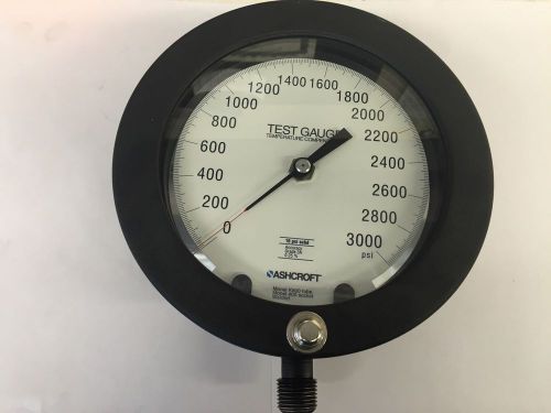 Ashcroft 1082 test gauge 3000 psi 6&#034; dial for sale