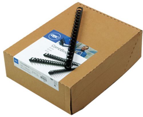 Swingline GBC Plastic Binding Combs 5/8&#034; Black 100ct Black Office Supplies NEW