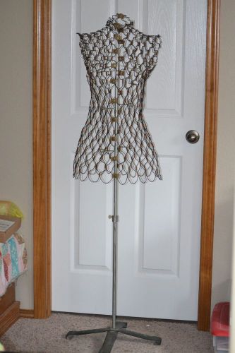 Vintage My Double Dritz Wire Dress  Form  Adjustable with Stand Dritz