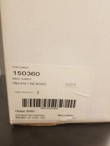 Pentek 150360 PBH-410-1 1&#034; #10 Bag Vessel Assembly NEW IN BOX