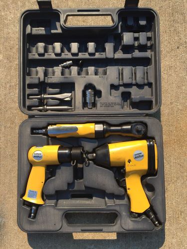 Alltrade Air-Plus  Pneumatic Air Tool Set  Ratchet &amp; Impact Wrench in Hard Case