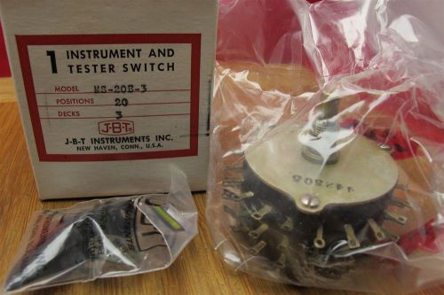 New old stock jbt 20 position tester switch usa made nice for sale